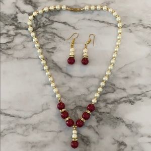 💛Earrings and necklace set